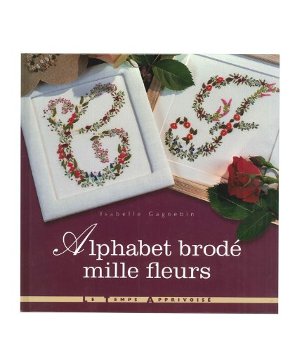 Alphabet brodé mille fleurs