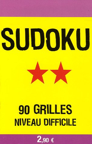 Sudoku. Vol. 2. 90 grilles : niveau difficile