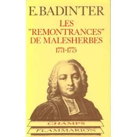 Les Remontrances de Malesherbes : 1771-1775