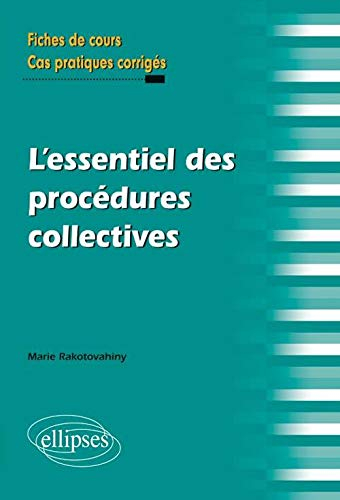 L'essentiel des procédures collectives