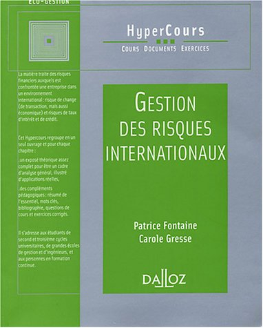 Gestion des risques internationaux 2003