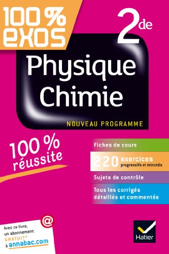 Physique chimie seconde : nouveau programme