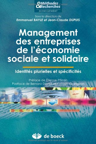Management des entreprises de l'économie sociale et solidaire : identités plurielles et spécificités