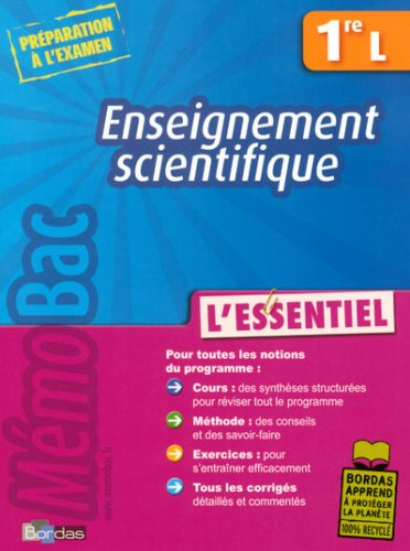Enseignement scientifique : 1re L