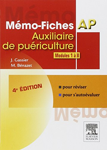 Mémo-fiches AP, modules 1 à 8 : auxiliaire de puériculture : pour réviser, pour s'autoévaluer