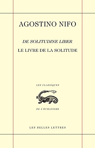 De solitudine liber. Le livre de la solitude
