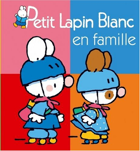Petit lapin blanc en famille