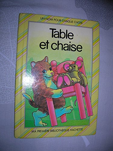 table et chaise