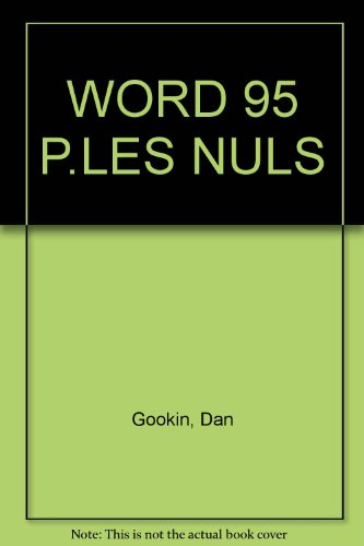 word pour windows 95 pour les nuls