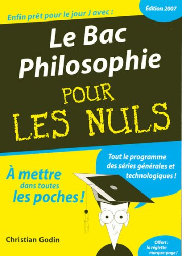 Le bac philosophie pour les nuls