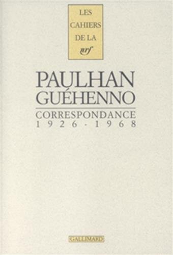 Correspondance 1926-1968