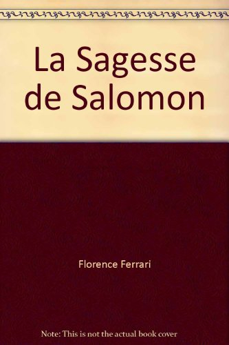 la sagesse de salomon