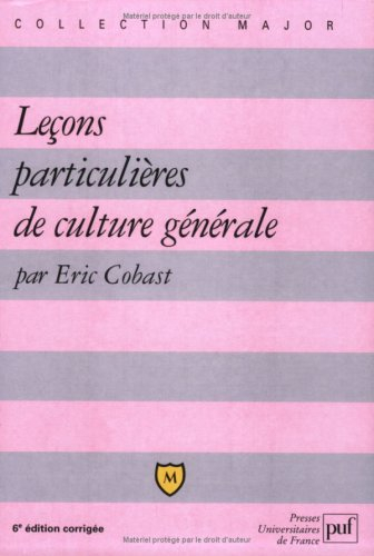 Leçons particulières de culture générale