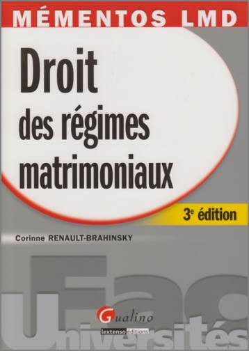 Droit des régimes matrimoniaux