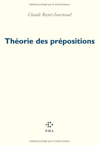 Théorie des prépositions