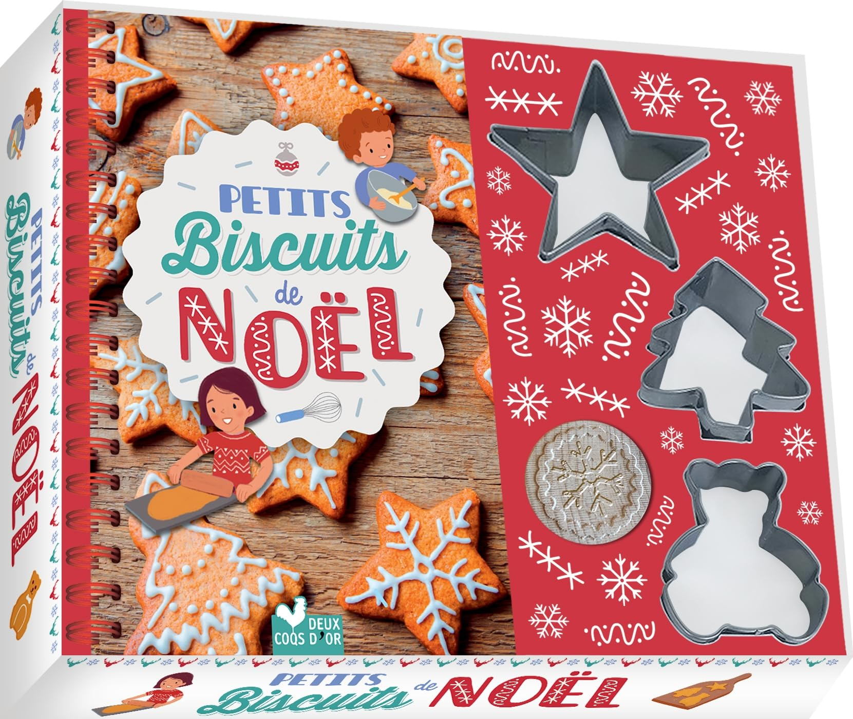 Petits biscuits de Noël : coffret avec emporte-pièces
