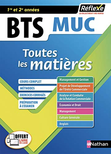 BTS MUC, 1re et 2e années : toutes les matières
