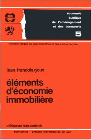 Eléments d'économie immobilière