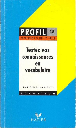 testez vos connaissances en vocabulaire