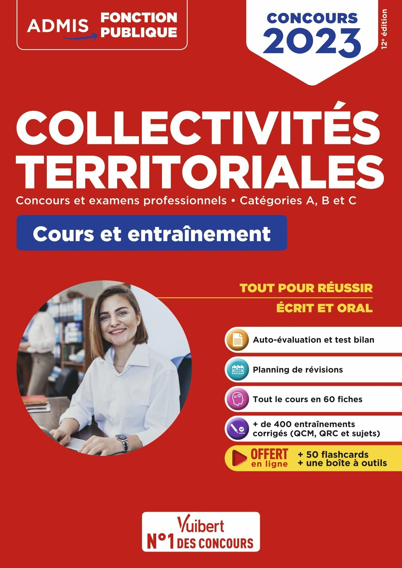 Collectivités territoriales : concours et examens professionnels, catégories A, B et C : cours et en
