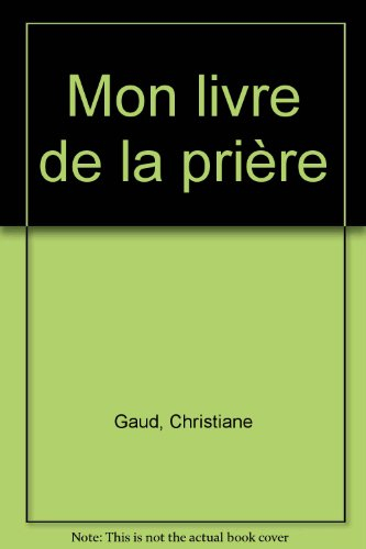 Mon livre de la prière