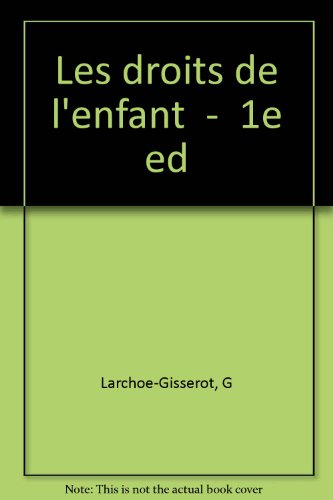les droits de l'enfant