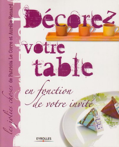 Décorez votre table : en fonction de votre invité