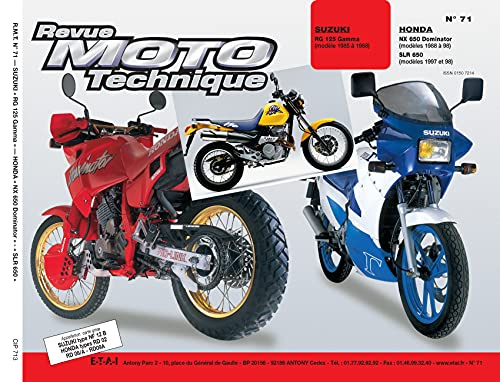 Revue moto technique, n° 71.3. Suzuki RG 125 Gamma/Honda NX 650 Dominator