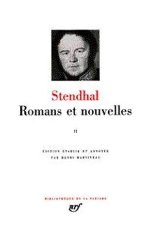 stendhal : romans et nouvelles, tome 2