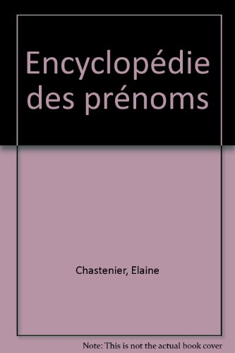Encyclopédie des prénoms