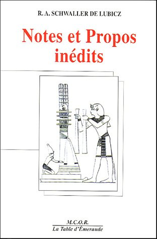 Notes et Propos inédits