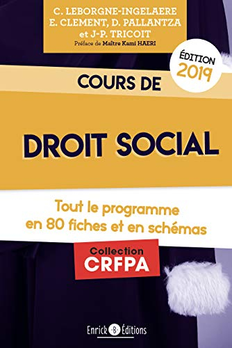 Cours de droit social : tout le programme en 80 fiches et en schémas