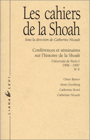 Cahiers de la Shoah (Les), n° 4