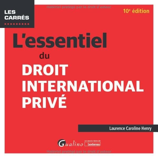 L'essentiel du droit international privé