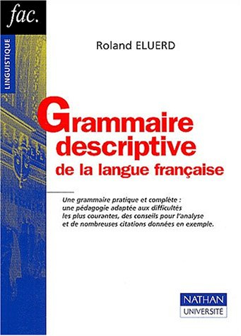 Grammaire descriptive de la langue française