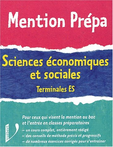 Sciences économiques et sociales terminale ES
