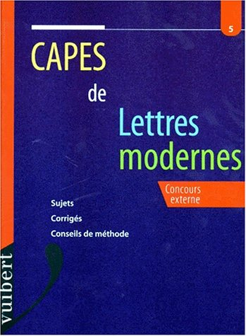 CAPES de lettres modernes