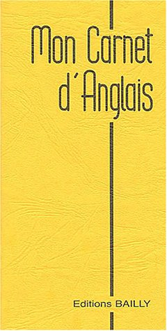 Mon carnet d'anglais