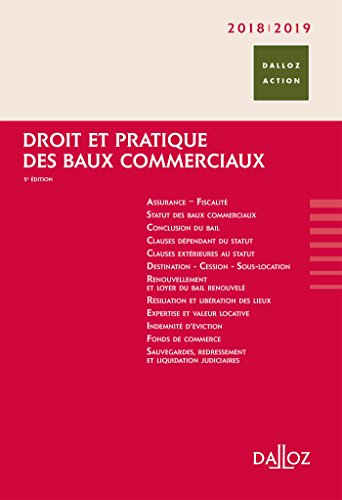 Droit et pratique des baux commerciaux 2018-2019