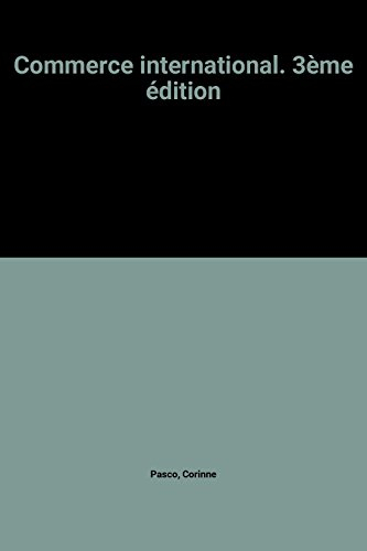 commerce international. 3ème édition