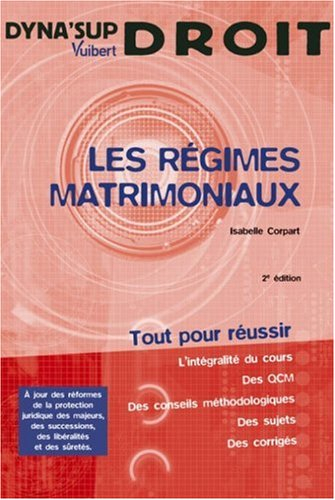 Les régimes matrimoniaux