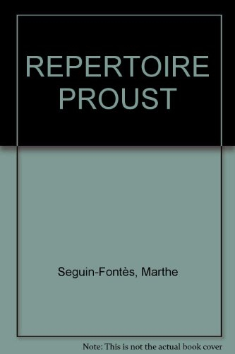 répertoire proust