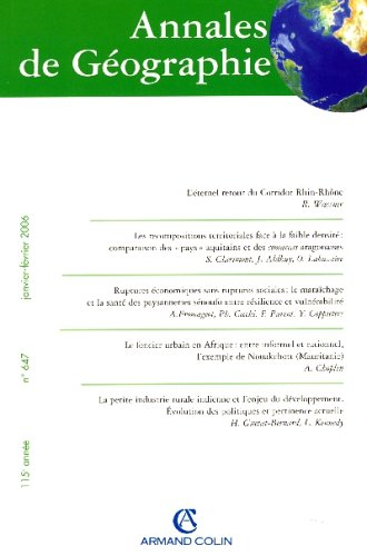 Annales de géographie, n° 647