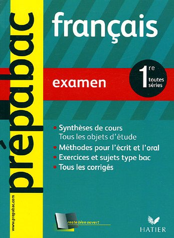 Français 1re toutes séries : examen