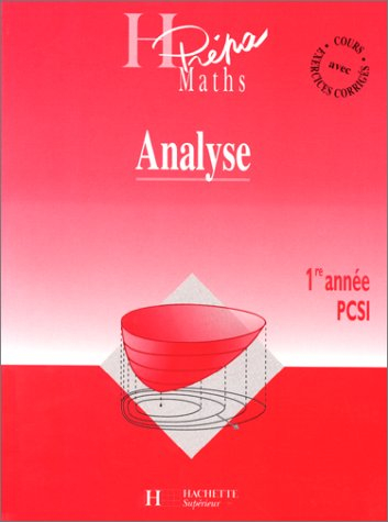 Analyse PCSI, 1re année