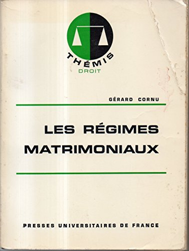 les régimes matrimoniaux