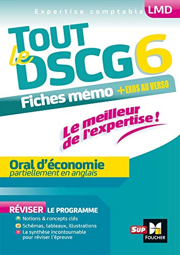 Tout le DSCG 6 : oral d'économie, partiellement en anglais