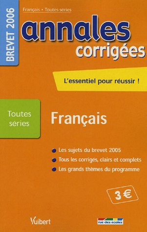français brevet toutes séries