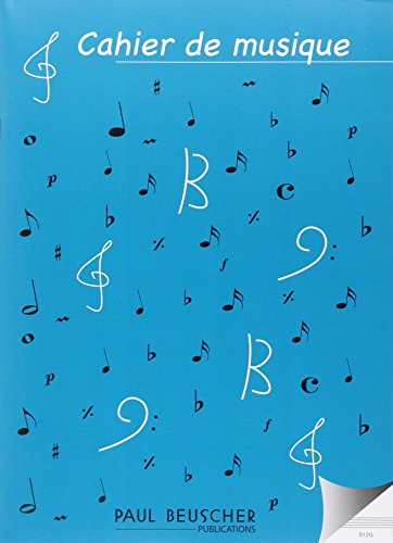 Cahier de musique 12 portées Papier Ivoire 48 pages