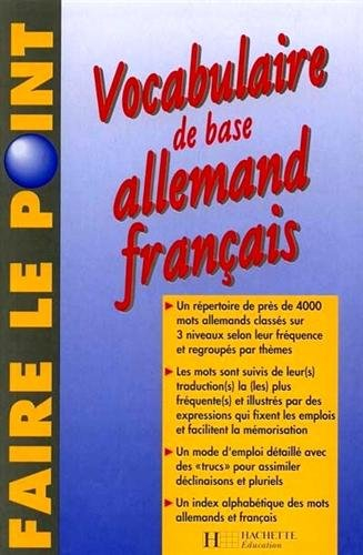Vocabulaire de base allemand-français